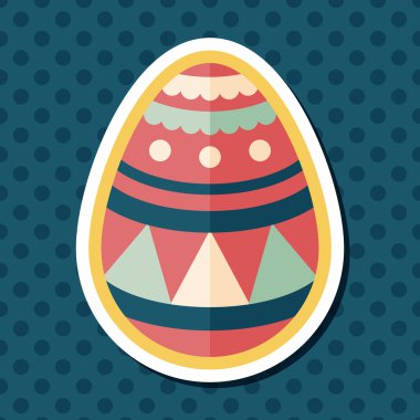 Uzun Gölge, eps10 Paskalya yortusu yumurta düz simgesiyle