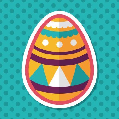 Uzun Gölge, eps10 Paskalya yortusu yumurta düz simgesiyle