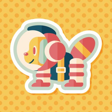 Uzun Gölge, eps10 ile alan köpek düz simgesi