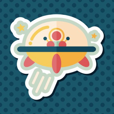 Uzun Gölge, eps10 alanı düz simgesiyle