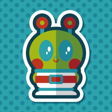 Uzun Gölge, eps10 alanı yabancı düz simgesiyle