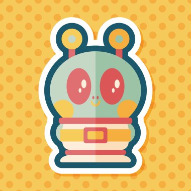 Uzun Gölge, eps10 alanı yabancı düz simgesiyle