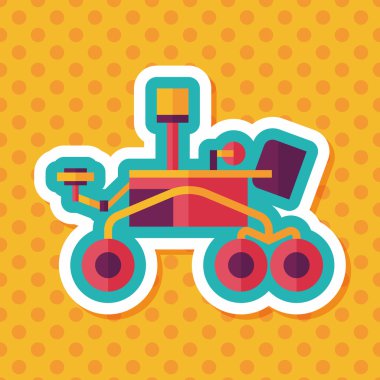 Uzun Gölge, eps10 ile alan Rover düz simgesi