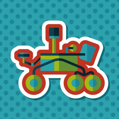 Uzun Gölge, eps10 ile alan Rover düz simgesi