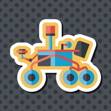 Uzun Gölge, eps10 ile alan Rover düz simgesi