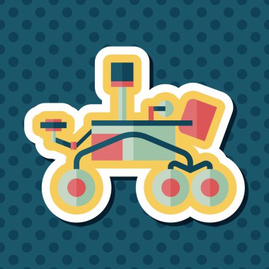 Uzun Gölge, eps10 ile alan Rover düz simgesi