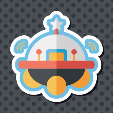 Uzun Gölge, eps10 alanı düz simgesiyle