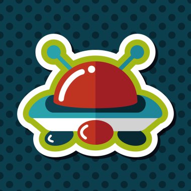 Uzun Gölge, eps10 alanı düz simgesiyle