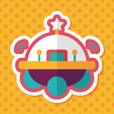 Uzun Gölge, eps10 alanı düz simgesiyle