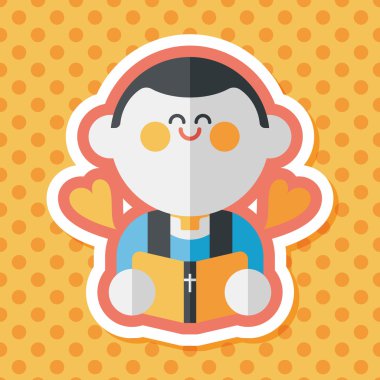 Düğün papazı uzun gölgeli düz ikon, bölüm 10, başkanlık ediyor. 