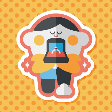 Elmas yüzük düz simgesi ile uzun gölge, eps10 teklif