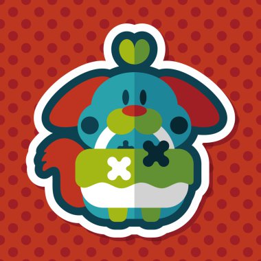 Gelinlik çiçeği düz ikonu, uzun gölge, eps10