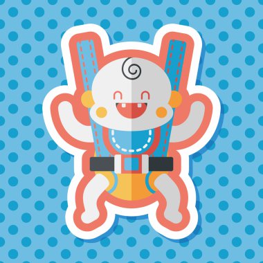 Bebek uzun gölge, eps10 düz simgesiyle