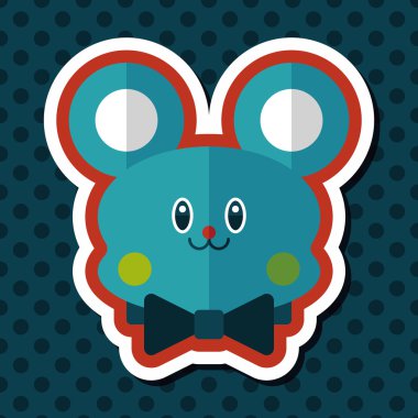 oyuncak ayı uzun gölge düz simgesi