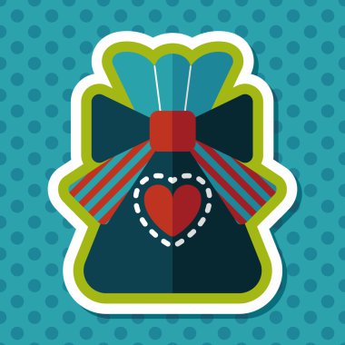 Uzun Gölge, eps10 hediye düz simgesi