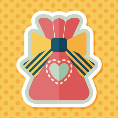 Uzun Gölge, eps10 hediye düz simgesi