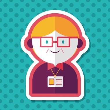 Uzun Gölge, eps10 ile işadamı düz simgesi