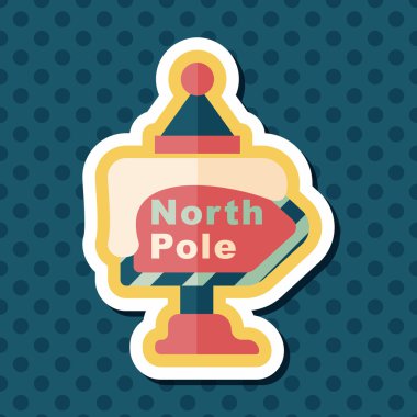 Uzun Gölge, eps10 ile işaret düz simgesi