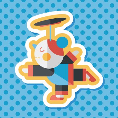 Çin yeni yıl akrobasi kız uzun gölge, eps1 düz simgesiyle