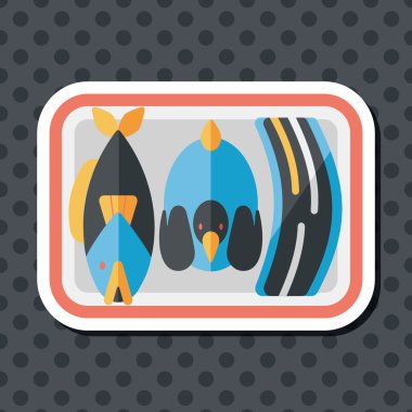 Çin yeni yılı uzun gölge, eps10, ibadet teklif ile düz simgesi