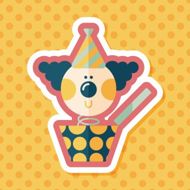 kutu düz simgesi ile uzun gölge, eps10 jack