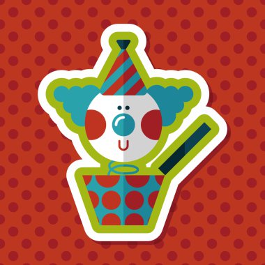 kutu düz simgesi ile uzun gölge, eps10 jack