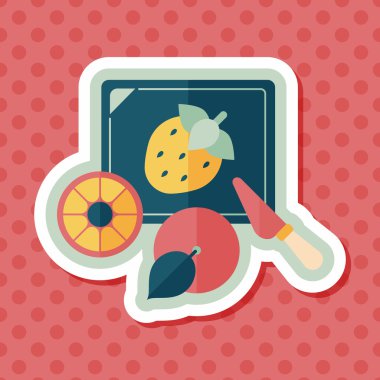 Uzun Gölge, eps10 ile kesme oyuncak düz simgesi