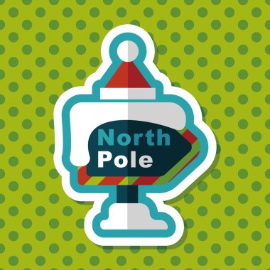 Uzun Gölge, eps10 ile işaret düz simgesi