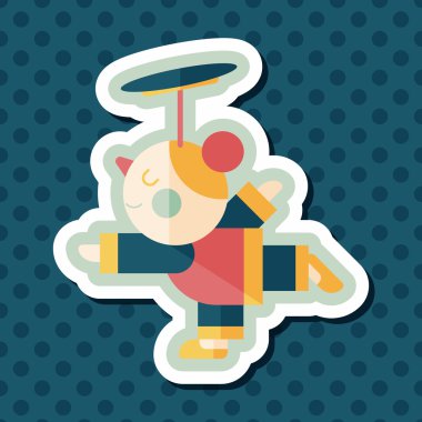 Çin yeni yıl akrobasi kız uzun gölge, eps1 düz simgesiyle