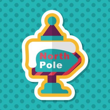 Uzun Gölge, eps10 ile işaret düz simgesi