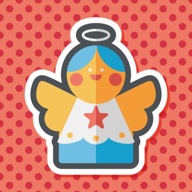 Uzun Gölge, eps10 melek düz simgesi