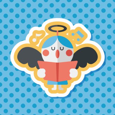 Uzun Gölge, eps10 melek düz simgesi