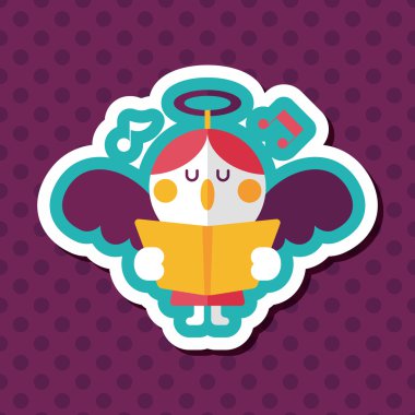 Uzun Gölge, eps10 melek düz simgesi