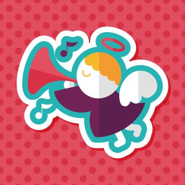 Uzun Gölge, eps10 melek düz simgesi