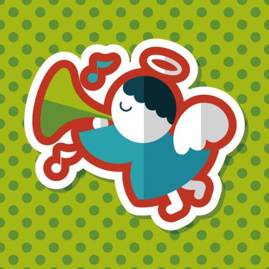 Uzun Gölge, eps10 melek düz simgesi