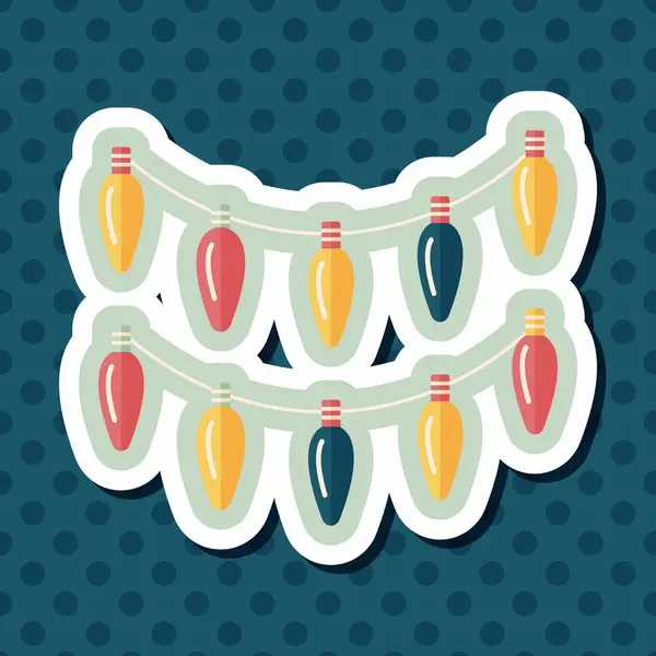 Uzun Gölge, eps10 Noel ışık düz simgesiyle