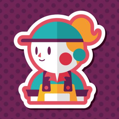 Kahve Dükkanı katip düz simgesi ile uzun gölge, eps10