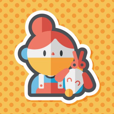 Uzun Gölge, eps10 ile evde beslenen hayvan veteriner ve köpek düz simgesi