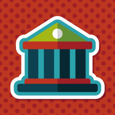 Bina uzun gölge, eps10 düz simgesiyle