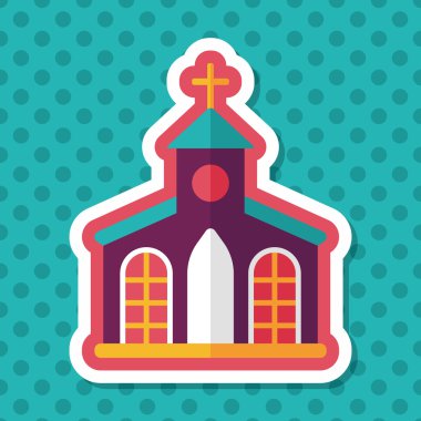 Uzun Gölge, eps10 bina kilise düz simgesiyle