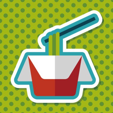 Uzun Gölge, eps10 ile anlık erişte düz simgesi