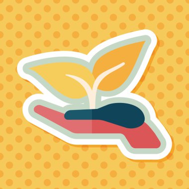 Uzun Gölge, eps1 ile çevre koruma kavramı düz simgesi