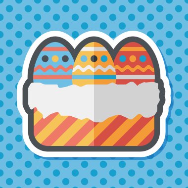 Uzun Gölge, eps10 Paskalya yortusu yumurta düz simgesiyle