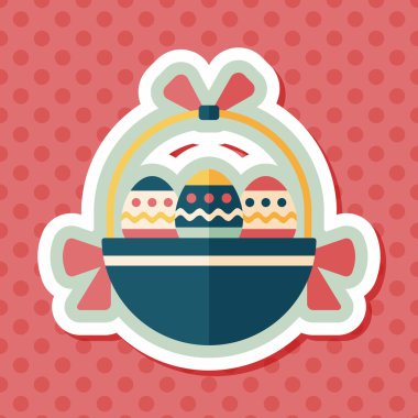 Uzun Gölge, eps10 Paskalya yortusu yumurta düz simgesiyle