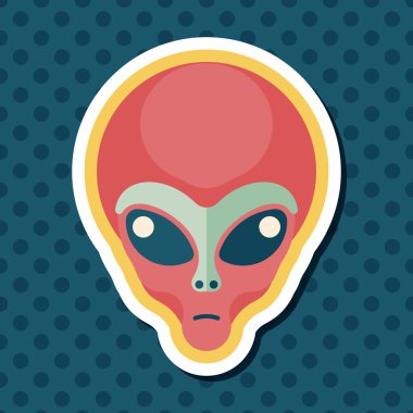 Uzun Gölge, eps10 alanı yabancı düz simgesiyle