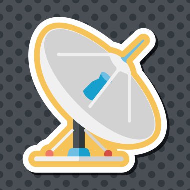 Uzun Gölge, eps10 ile uzay uydu düz simgesi