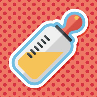 Uzun Gölge, eps 10 bebeğin kukla düz simgesiyle