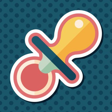 Uzun Gölge, eps 10 bebeğin kukla düz simgesiyle