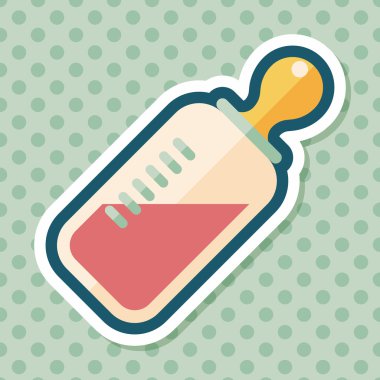 Uzun Gölge, eps 10 bebeğin kukla düz simgesiyle