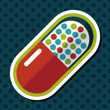 Uzun gölgeli yassı haplar